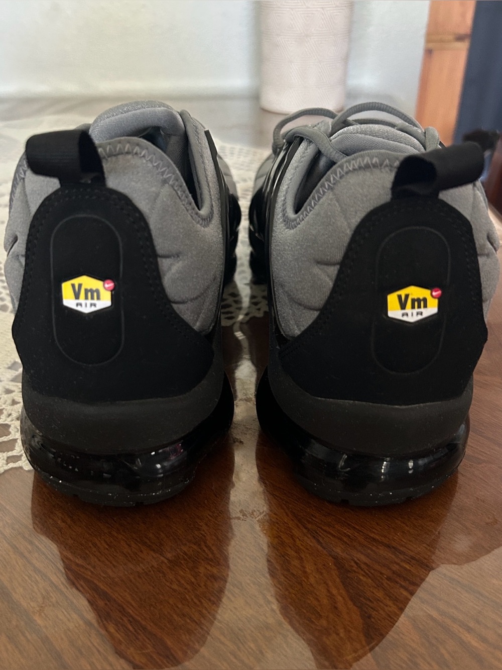Nike Air VaporMax Plus Cool Grey Black Metallic Men's Size 14 CK0900-001 - Picture 6 of 6